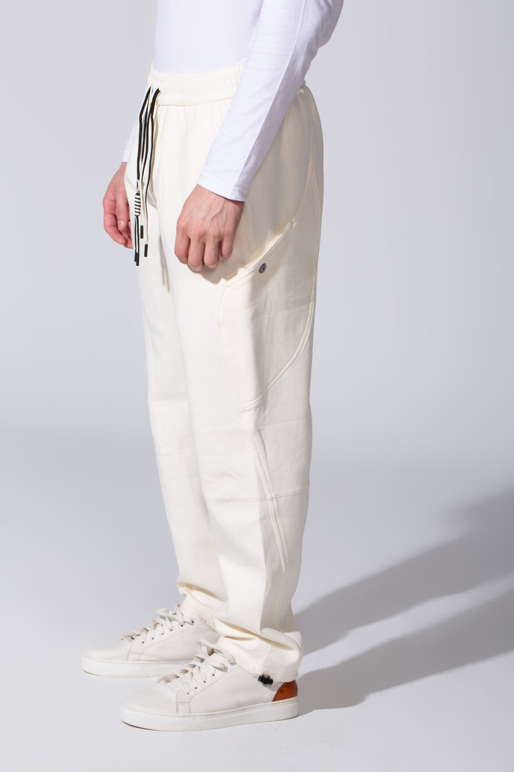 Men's Oversized Different Color Drawstring Sweatpants In A Modern Design