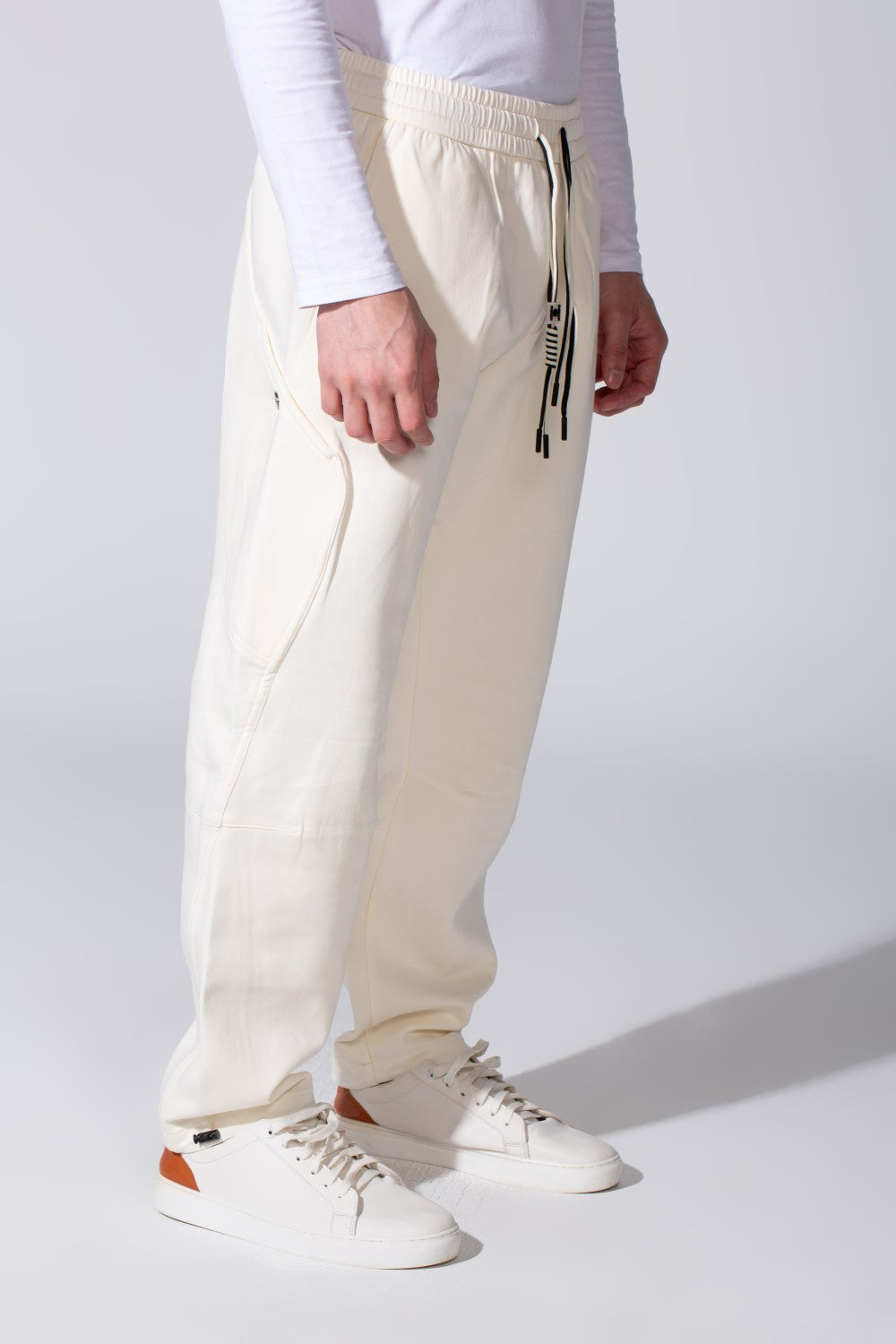 Men's Oversized Different Color Drawstring Sweatpants In A Modern Design