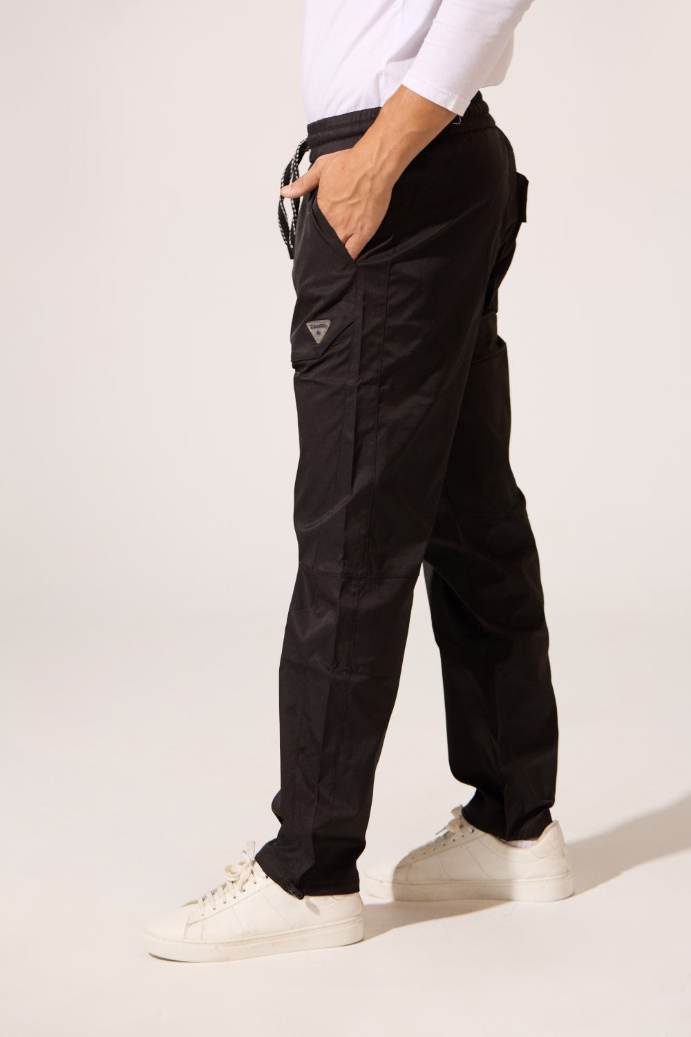 Men's Tomato Soft Waterproof Oversized Pants With Elastic Waistband And Back Pocket