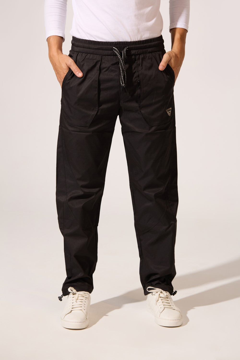 Men's Tomato Soft Waterproof Oversized Pants With Elastic Waistband And Back Pocket