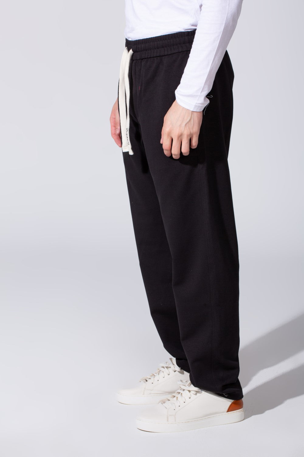 Men's Tomato Wide Leg Sweatpants With Elastic Waist And Back Pocket