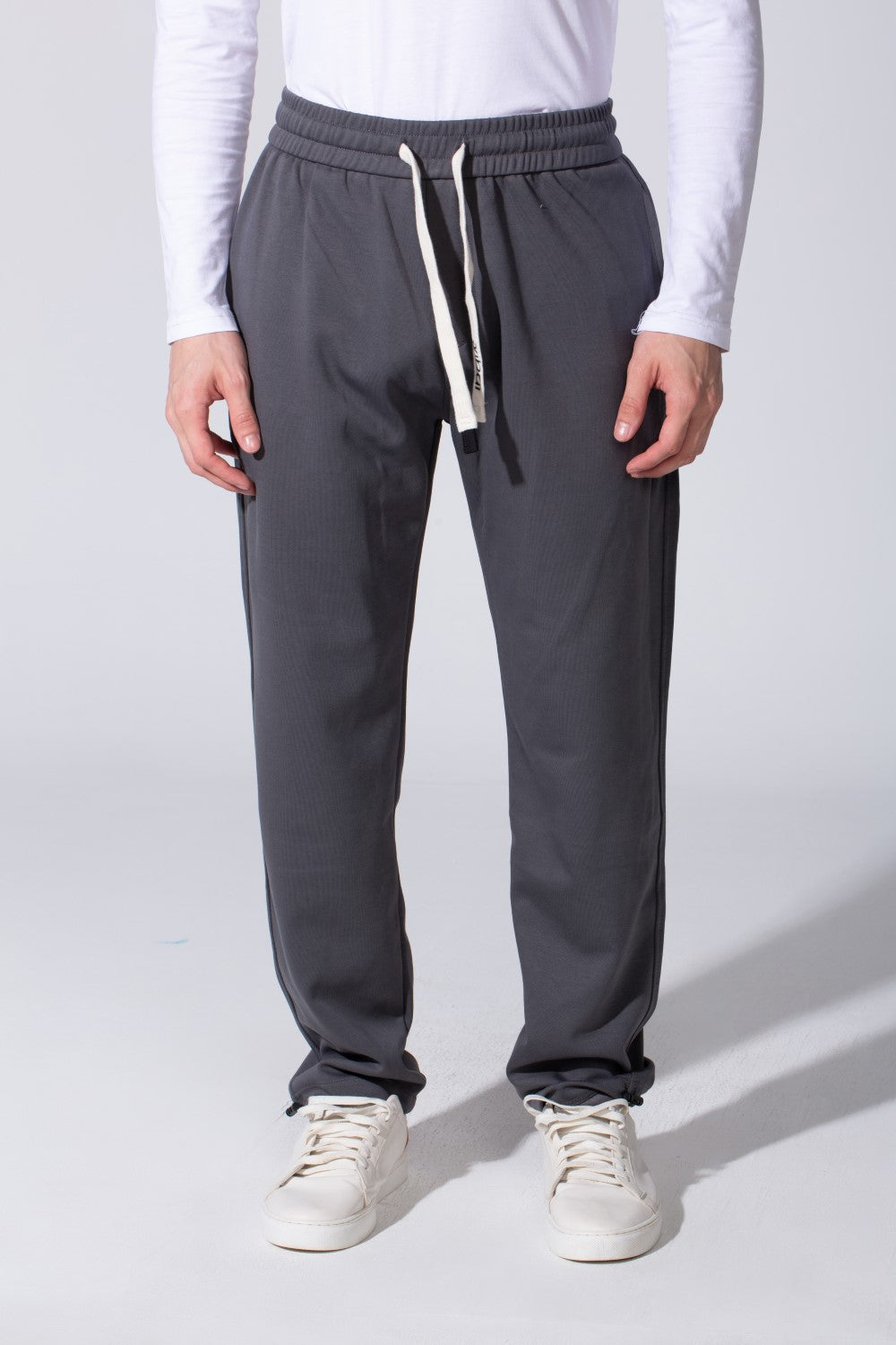 Men's Tomato Wide Leg Sweatpants With Elastic Waist And Back Pocket