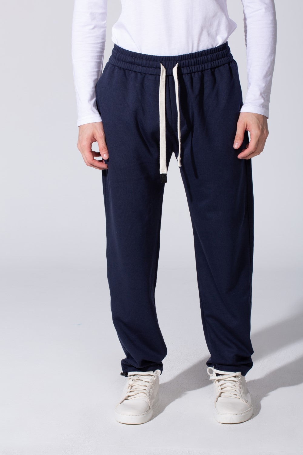 Men's Tomato Wide Leg Sweatpants With Elastic Waist And Back Pocket