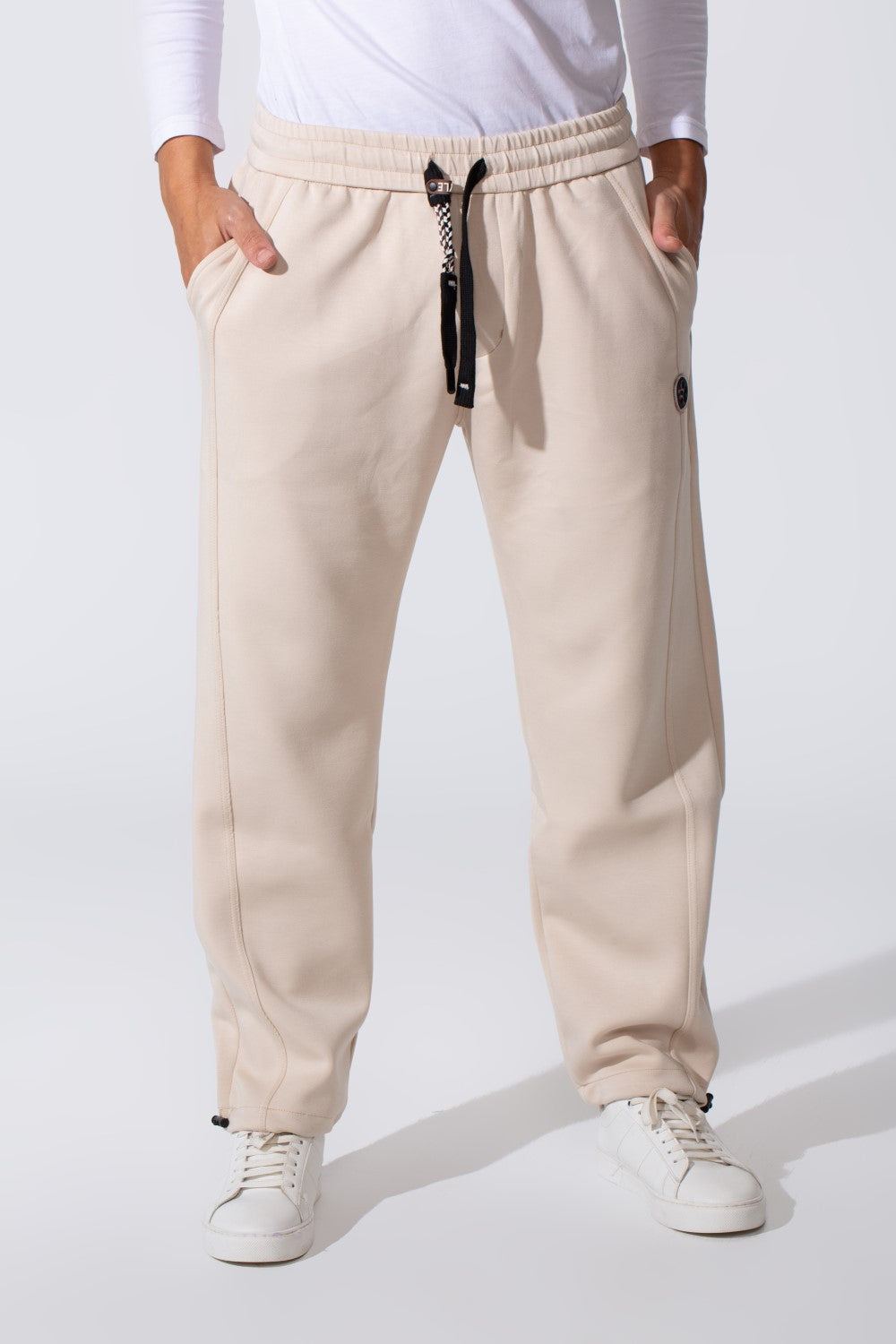 Men's Basic Oversized Sweatpants With Elastic Waistband And Back Pocket