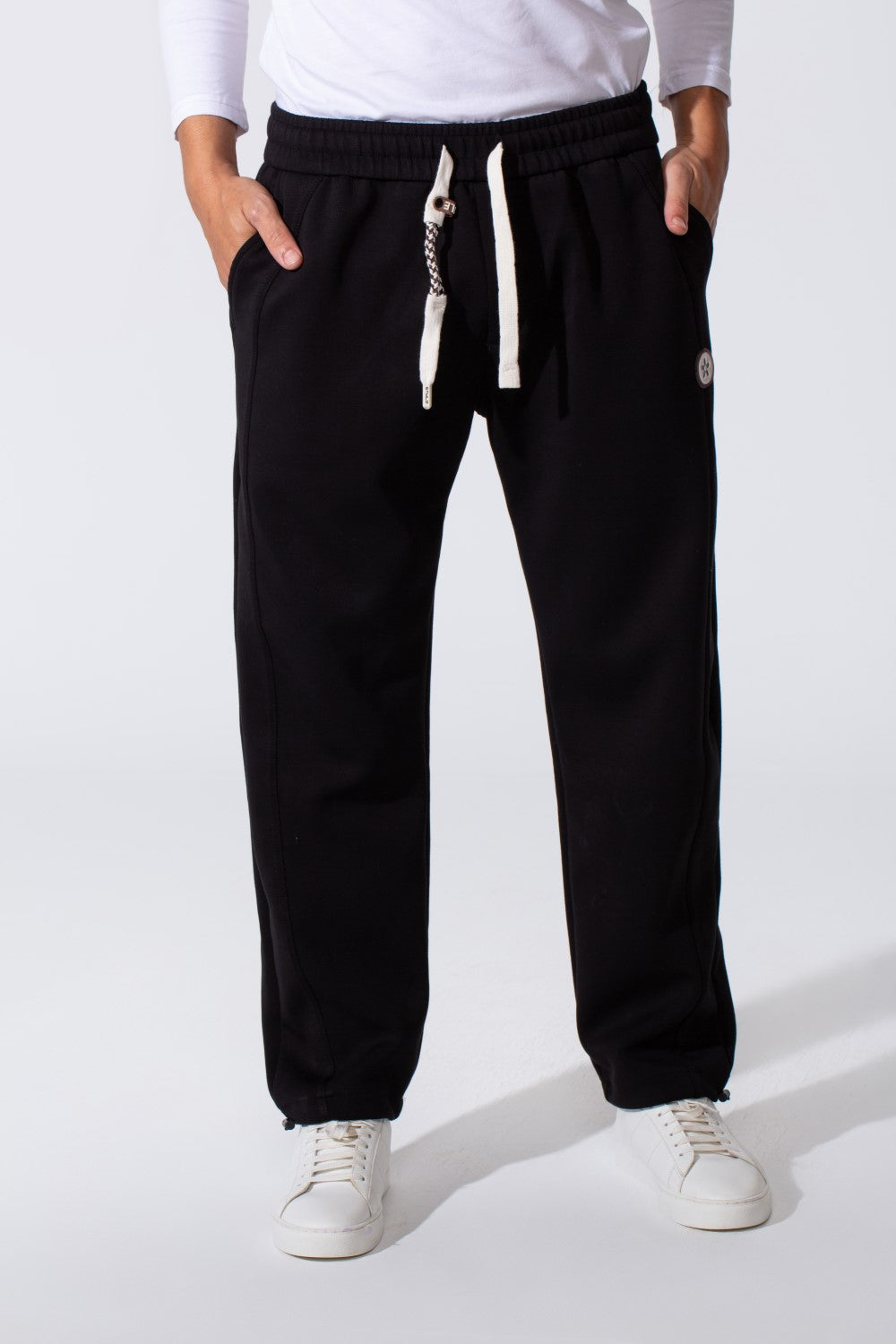 Men's Basic Oversized Sweatpants With Elastic Waistband And Back Pocket