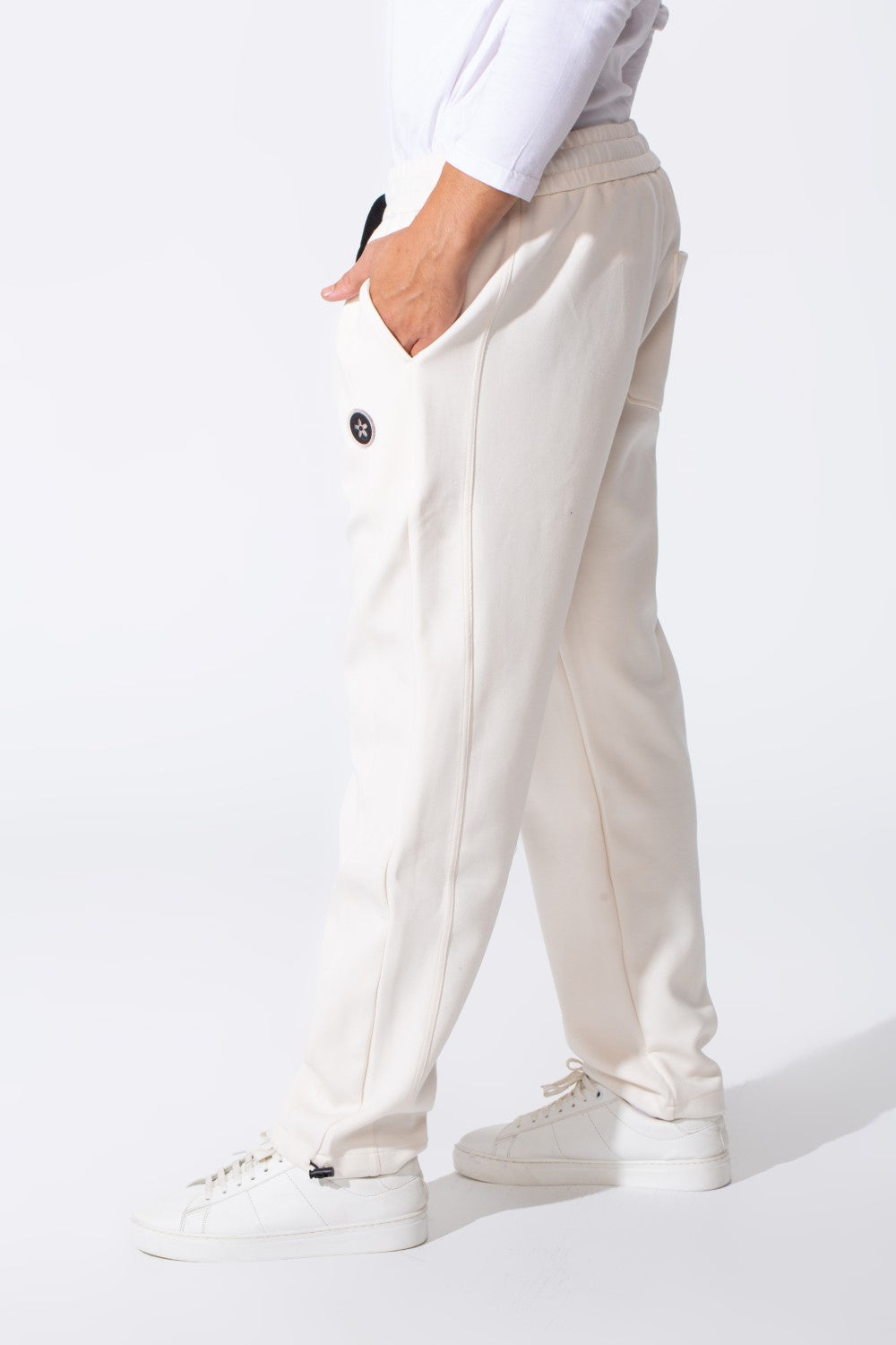 Men's Basic Oversized Sweatpants With Elastic Waistband And Back Pocket