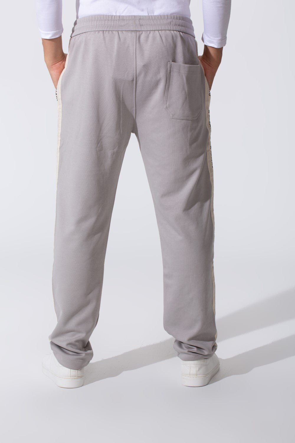Men's Tomato Oversized Sweatpants With Elastic Waistband And Side Stripe