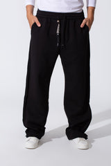 Men's Basic Wide Leg Sweatpants With A Drawstring Waist And Back Pocket
