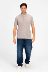 Men's Slim Fit Dotted Polo T-shirt In Distinctive Design