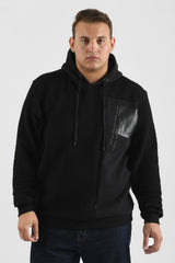 هودي رجالي بقصة عادية بمقاس كبير من ميلتون أساسي مبطن