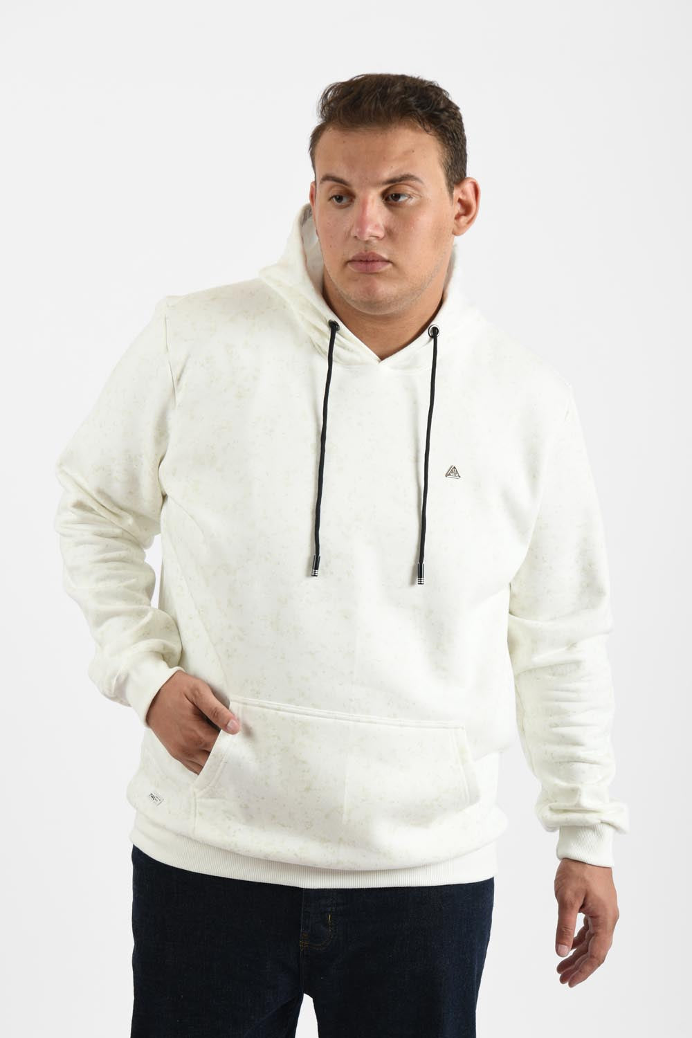 Men's Big Size Regular Fit Hoodie Melton Basic Padded Sweatshirt