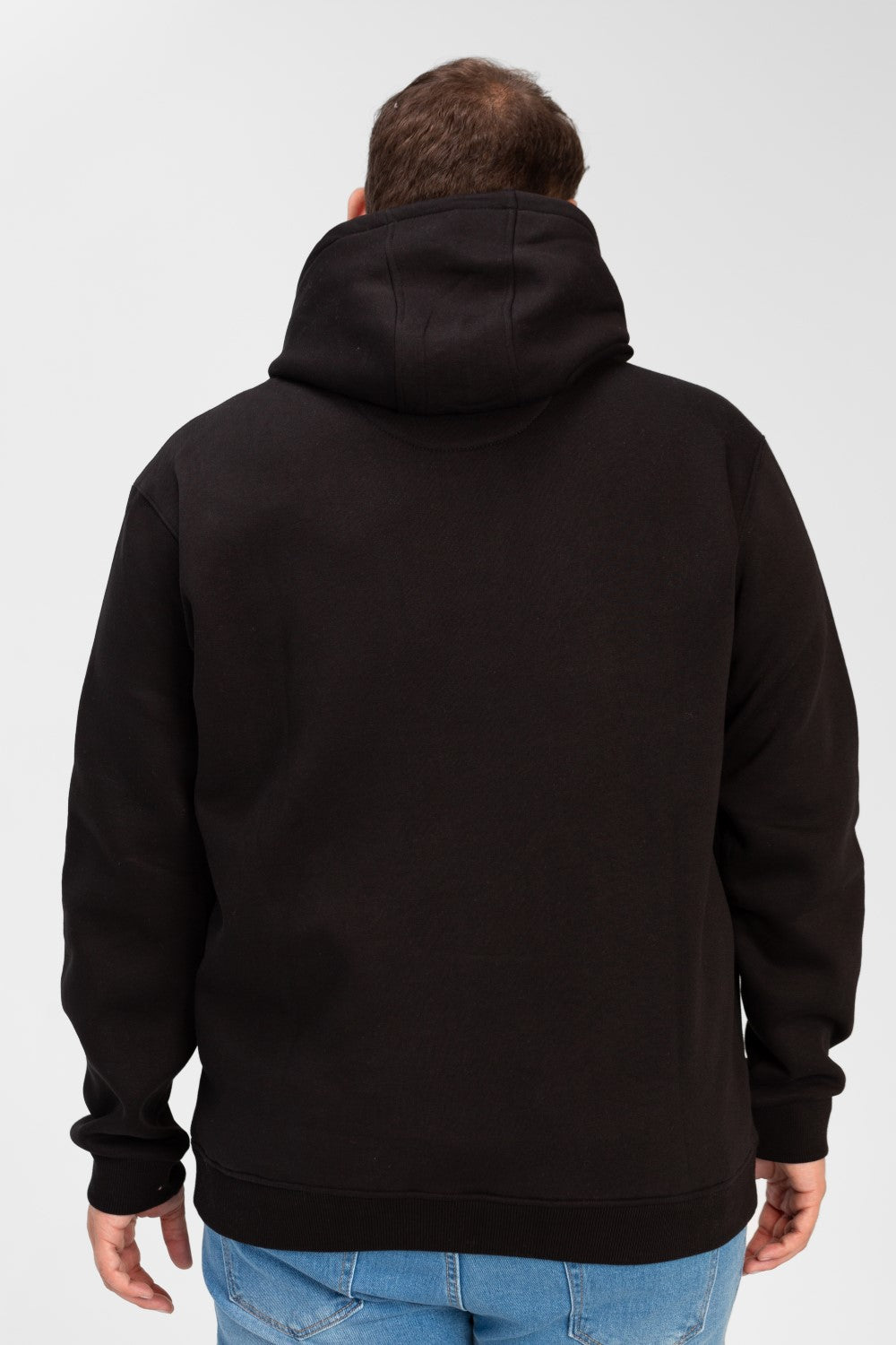 Men's Big Size Basic Long Sleeve Hoodie Sweatshirt