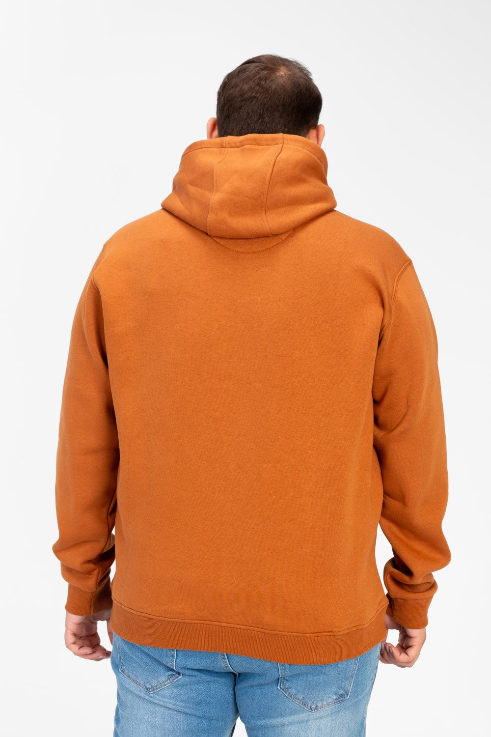 Men's Big Size Basic Long Sleeve Hoodie Sweatshirt