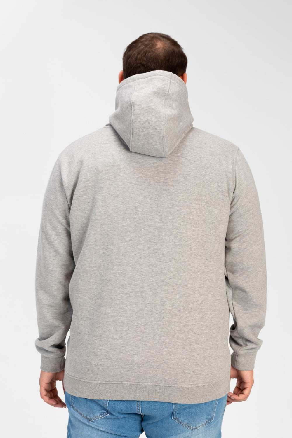 Men's Big Size Basic Long Sleeve Hoodie Sweatshirt