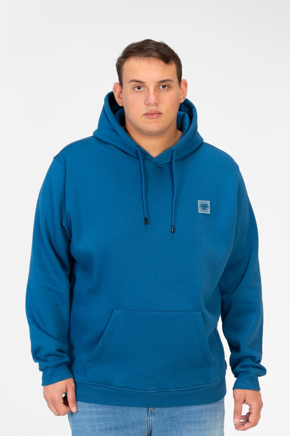 Men's Big Size Basic Long Sleeve Hoodie Sweatshirt