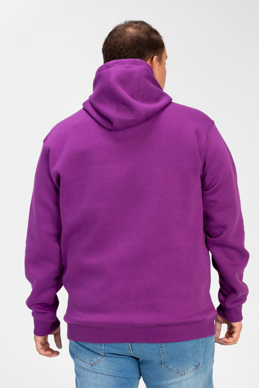 Men's Big Size Basic Long Sleeve Hoodie Sweatshirt