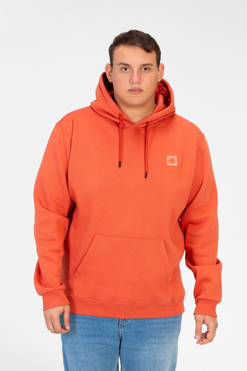 Men's Big Size Basic Long Sleeve Hoodie Sweatshirt