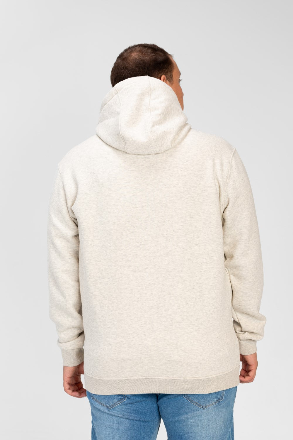 Men's Big Size Basic Long Sleeve Hoodie Sweatshirt