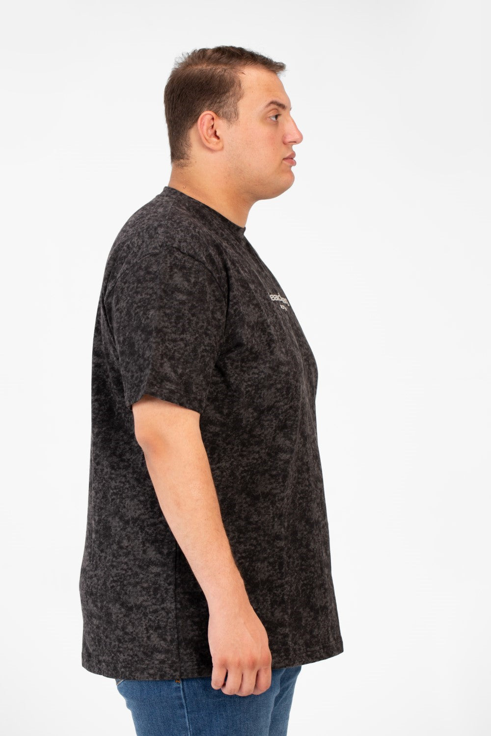 Men's Big Size Round Neck Half Sleeves T-shirt With A Full Print