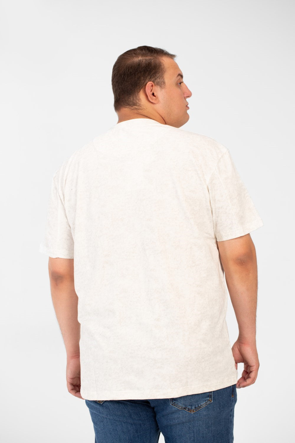 Men's Big Size Round Neck Half Sleeves T-shirt With A Full Print