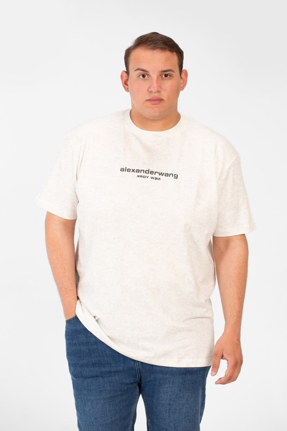 Men's Big Size Round Neck Half Sleeves T-shirt With A Full Print