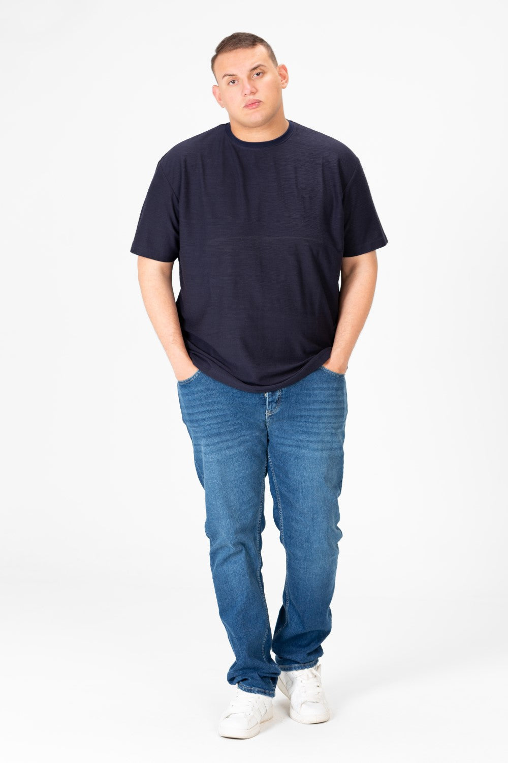 Men's Big Size Basic T-Shirt Half Sleeve