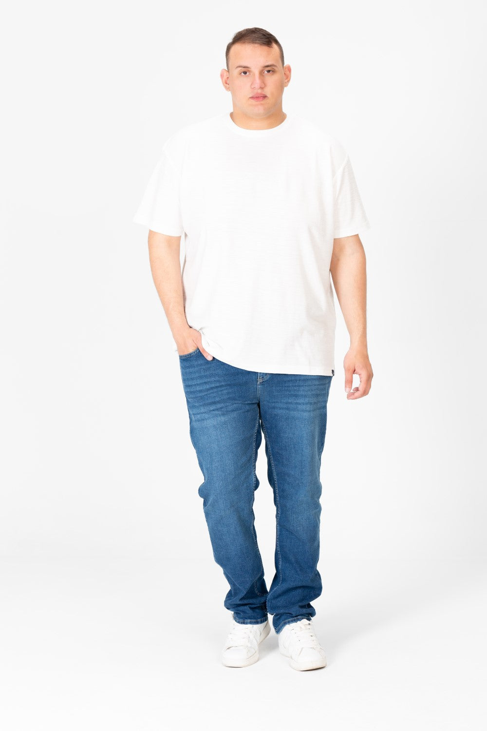 Men's Big Size Basic T-Shirt Half Sleeve