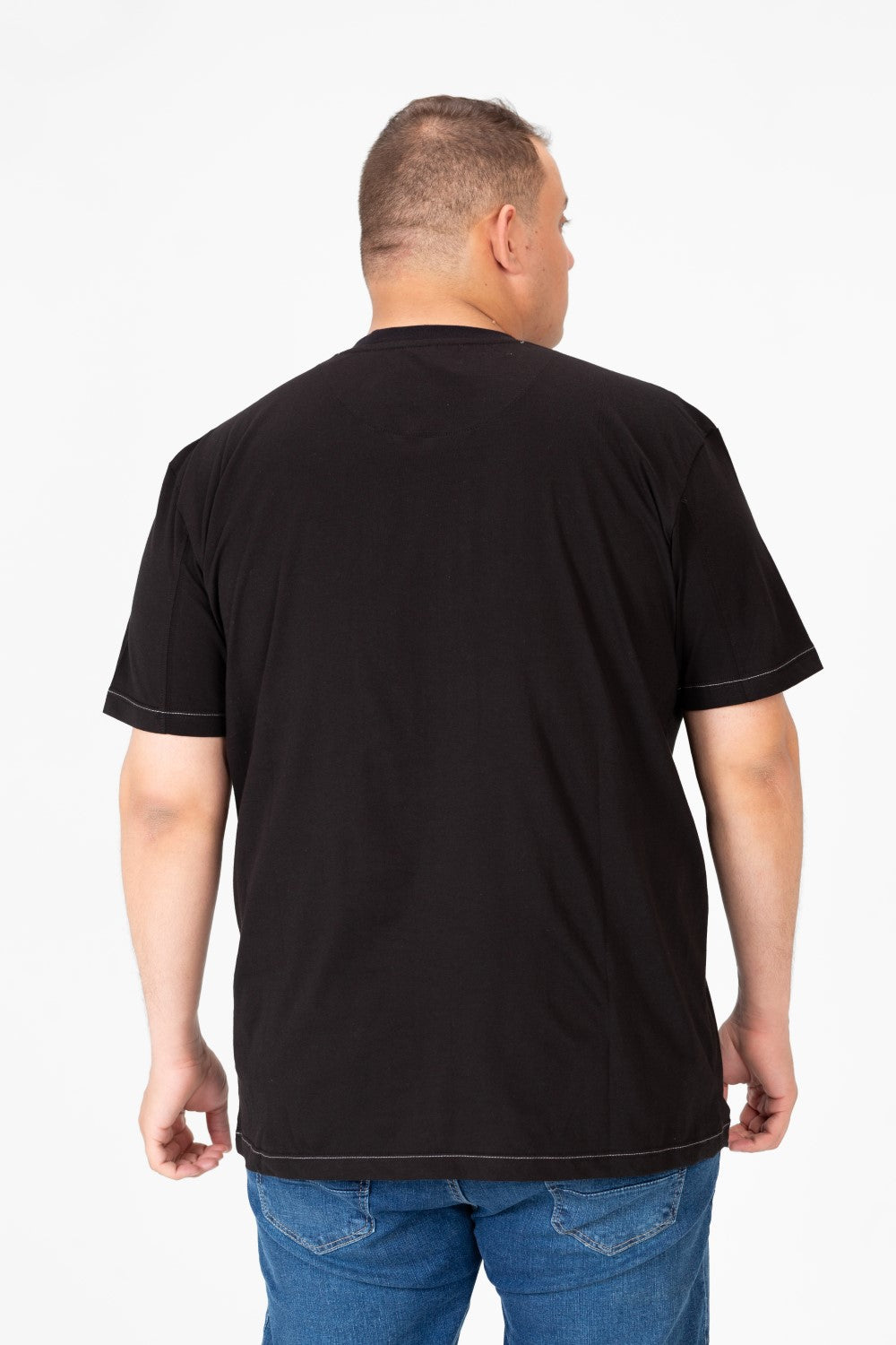 Men's Big Size Basic Round Neck T-Shirt