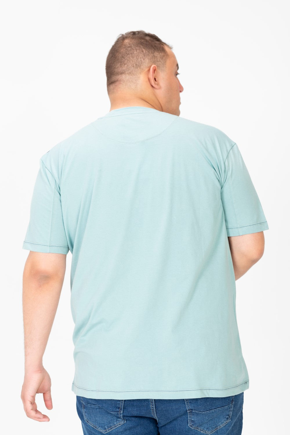 Men's Big Size Basic Round Neck T-Shirt