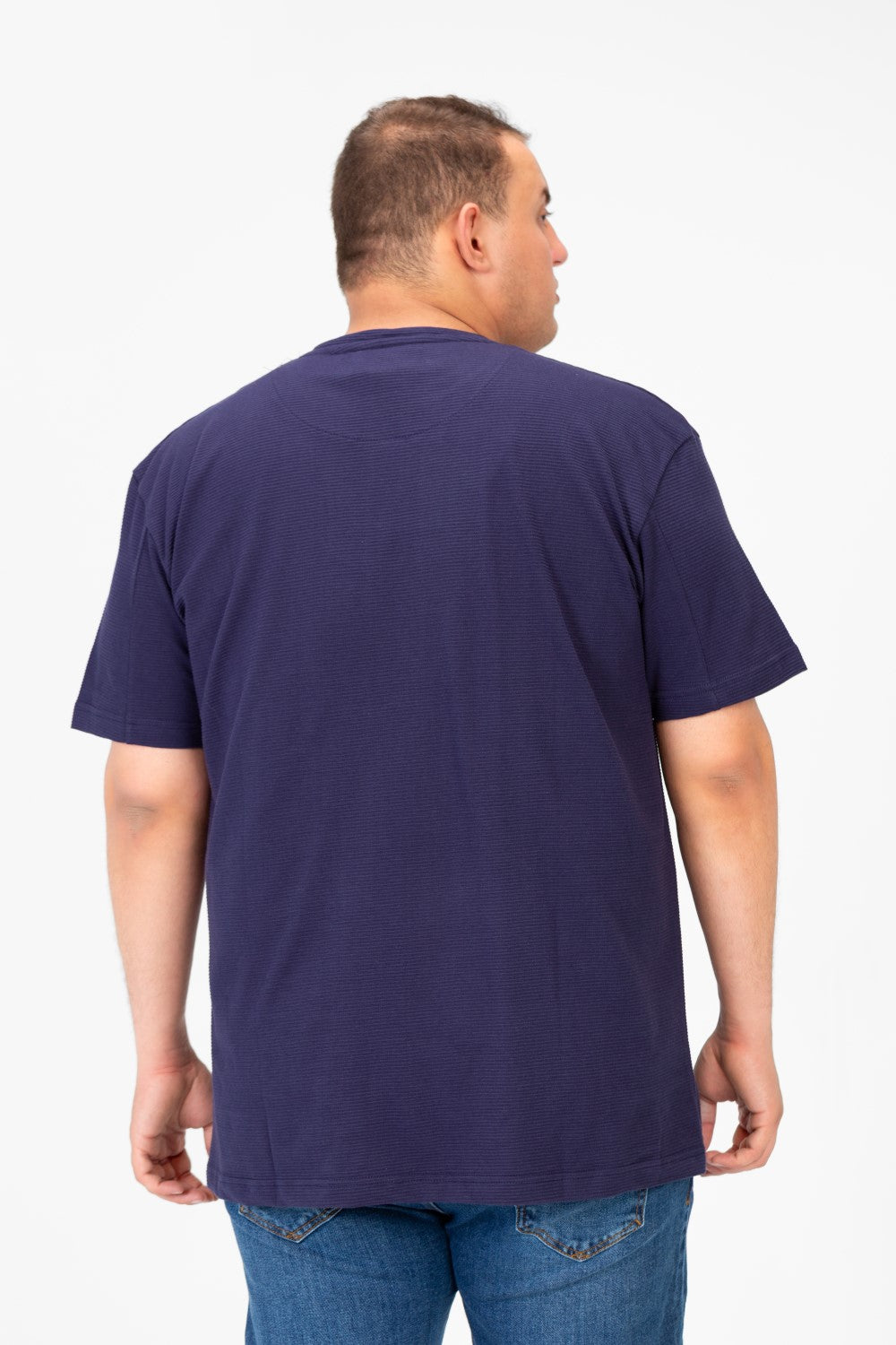 Men's Basic Big Size T-Shirt With Front Pocket And Short Sleeves