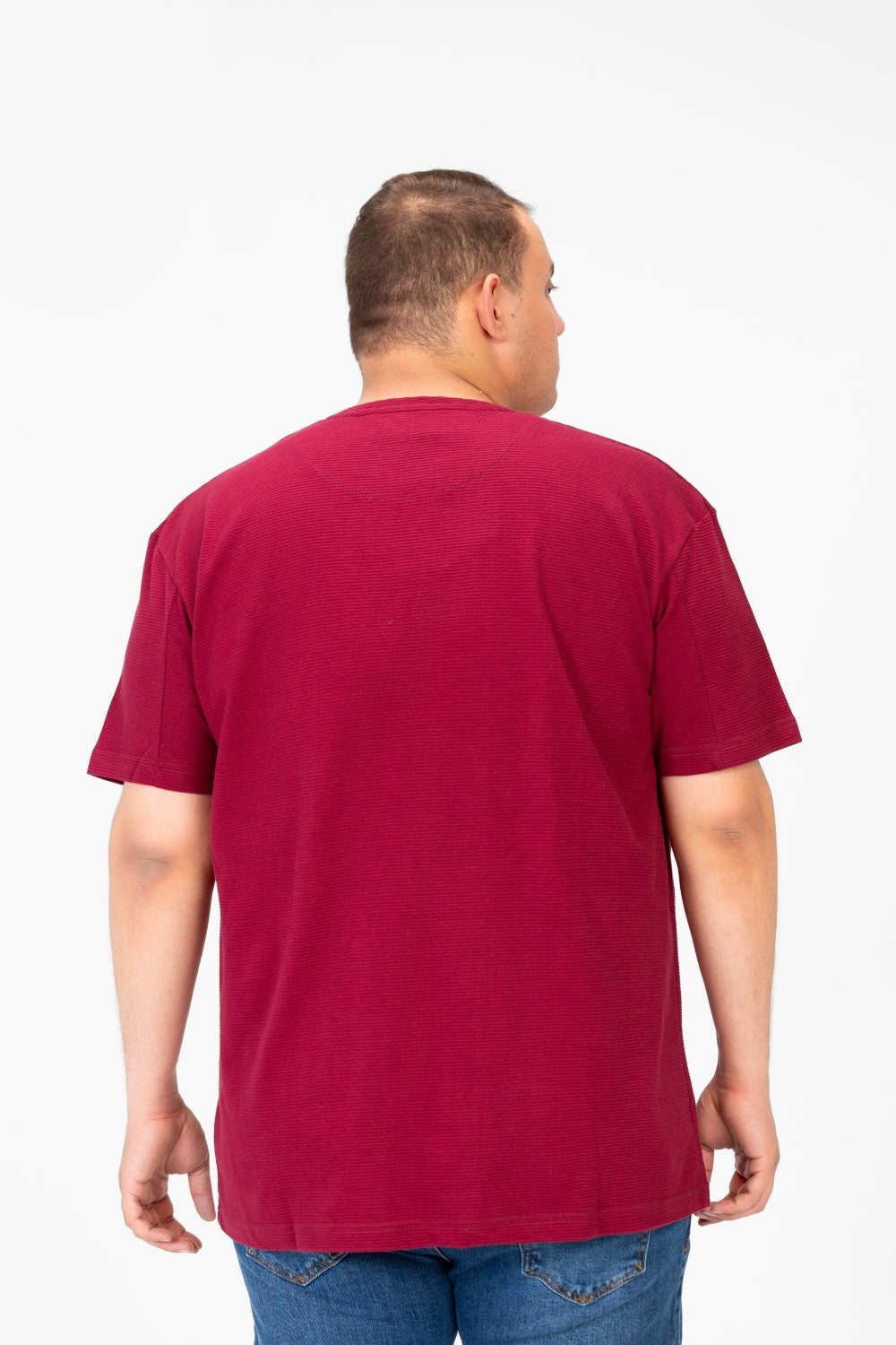 Men's Basic Big Size T-Shirt With Front Pocket And Short Sleeves