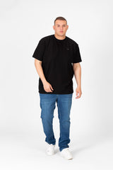 Men's Big Size Tomato Basic Crew Neck T-Shirt