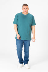 Men's Big Size Basic T-Shirt with Front Pocket