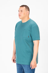 Men's Big Size Basic T-Shirt with Front Pocket