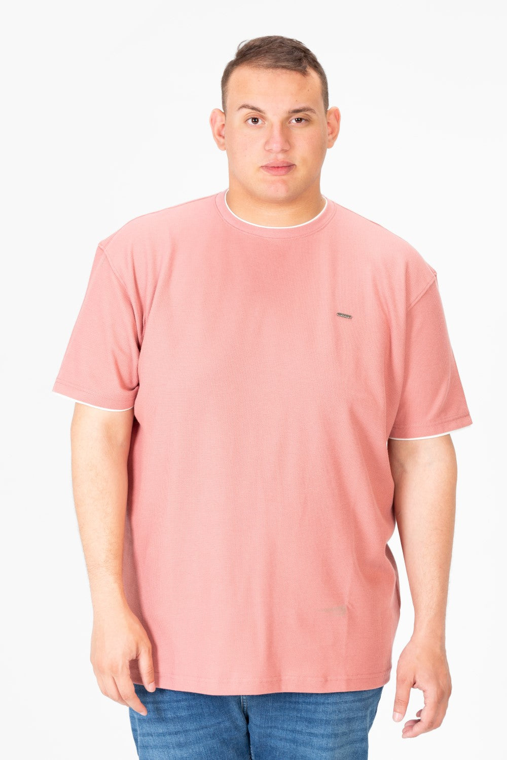 Men's Tomato Big Size Round Neck Half Sleeve T-Shirt