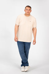 تي شيرت توماتو رجالي عصري بمقاس كبير ورقبة دائرية وأكمام قصيرة