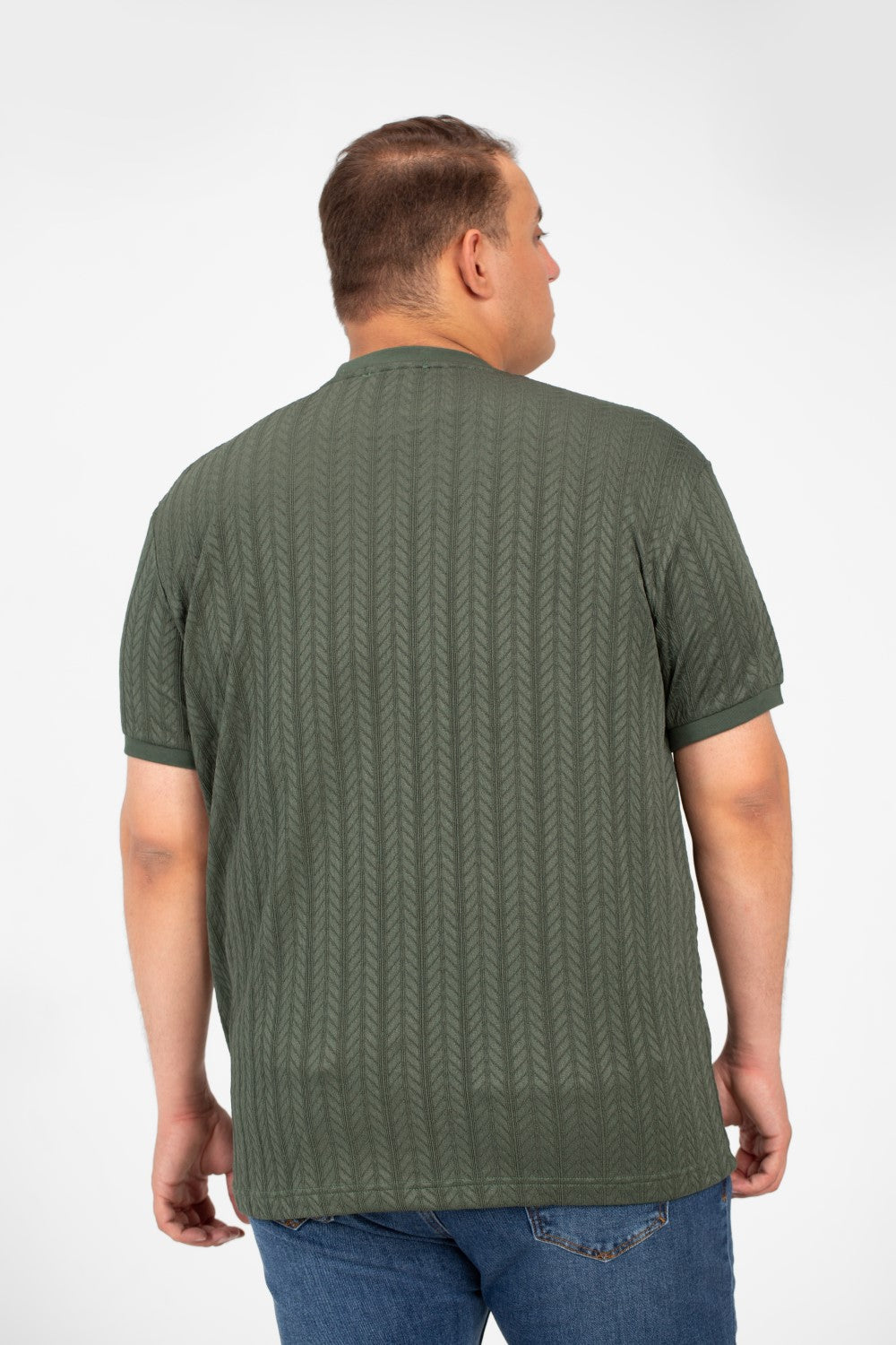 تي شيرت توماتو رجالي عصري بمقاس كبير ورقبة دائرية وأكمام قصيرة