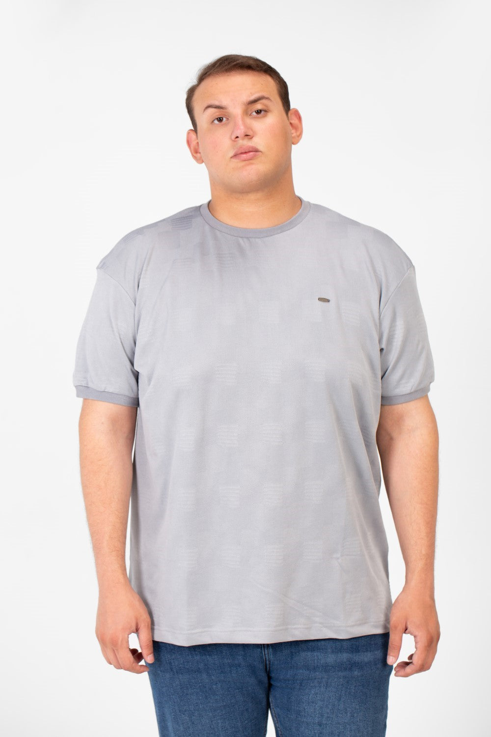 تي شيرت طماطم رجالي كبير الحجم بأكمام قصيرة ورقبة دائرية بجودة عالية