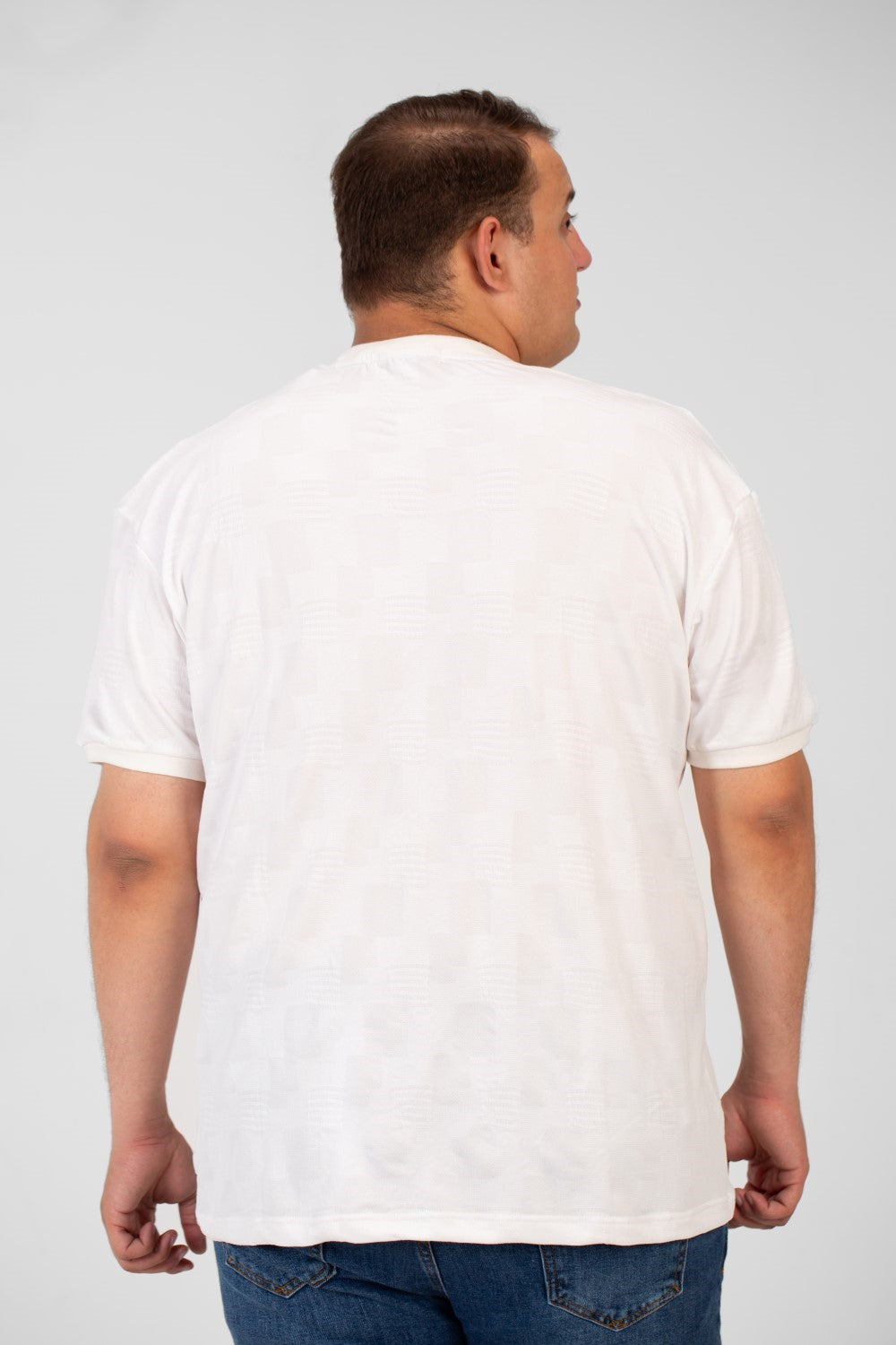 تي شيرت طماطم رجالي كبير الحجم بأكمام قصيرة ورقبة دائرية بجودة عالية