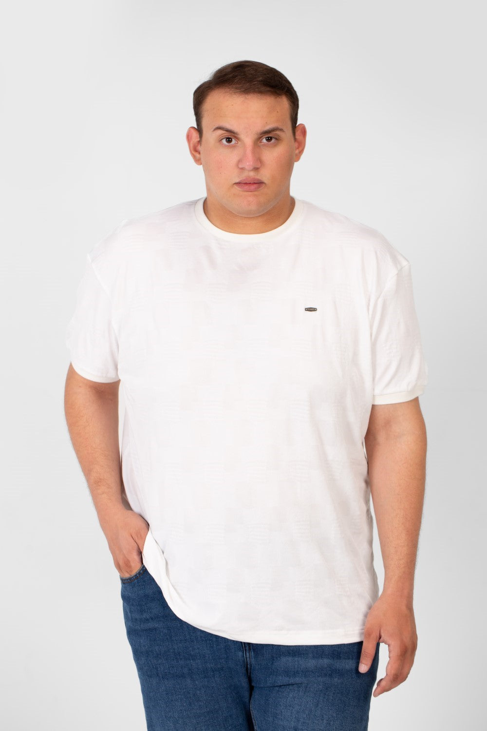 تي شيرت طماطم رجالي كبير الحجم بأكمام قصيرة ورقبة دائرية بجودة عالية