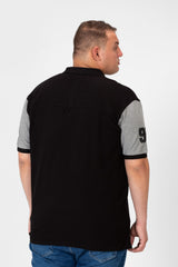 تي شيرت بولو رجالي مطبوع بنصف كم كبير الحجم 1