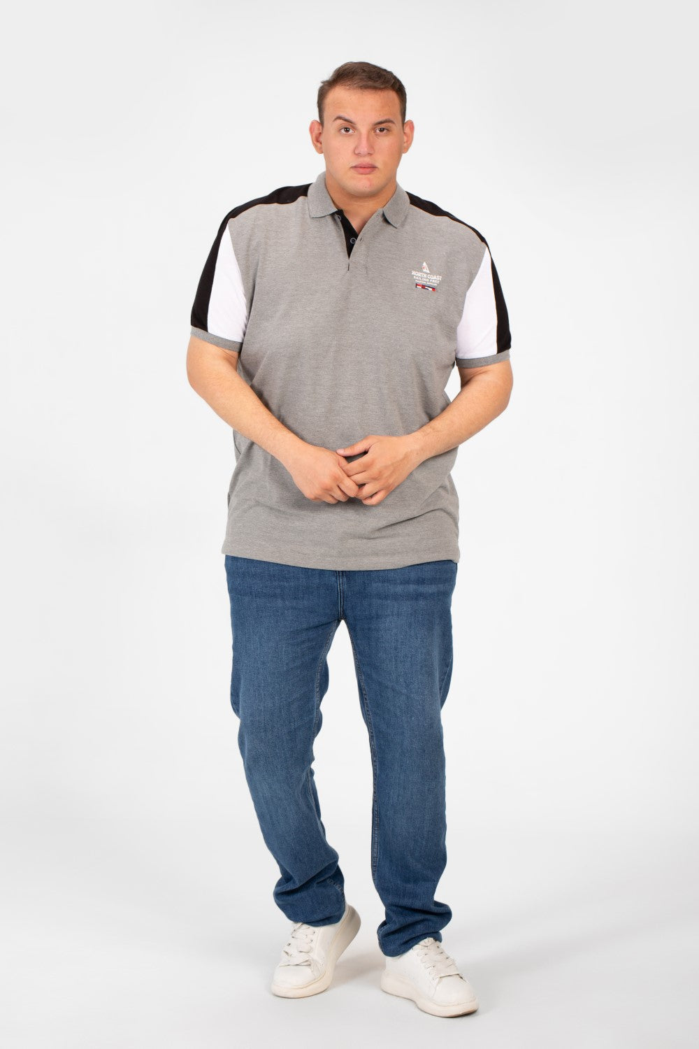 تي شيرت بولو رجالي بأكمام قصيرة ومقاس كبير مطبوع عليه طماطم بطبعة عصرية