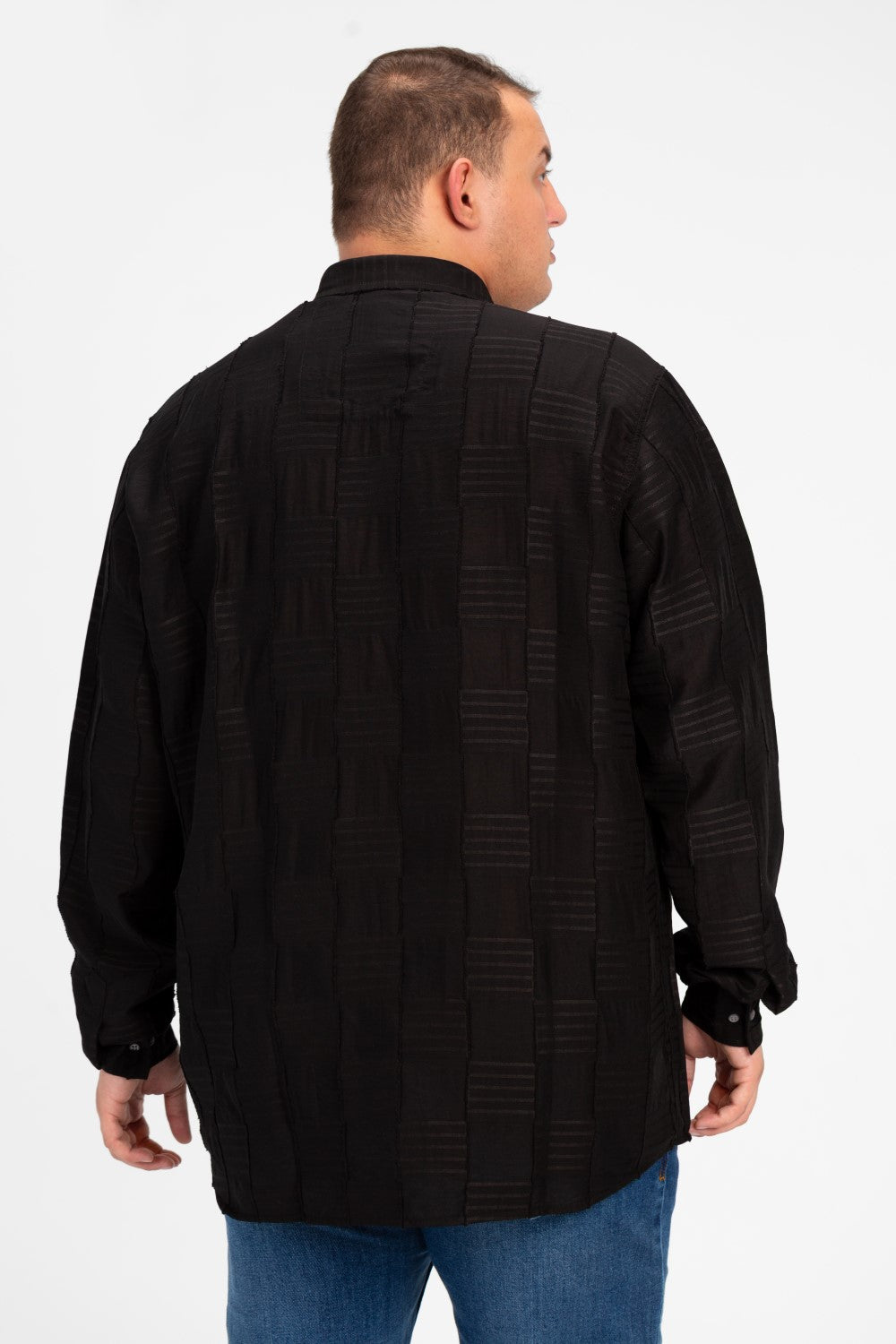 mens plus size dress shirts Men's Big Size Oversized Long Sleeve Shirt