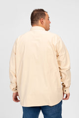Men's Big Size Basic Tomato Long Sleeve Shirt