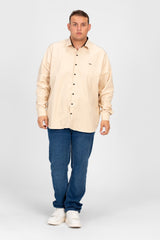 Men's Big Size Basic Tomato Long Sleeve Shirt