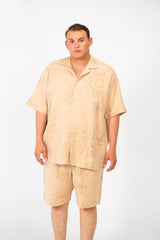 Men's Big Size Summer Outfit Full Rose Printed