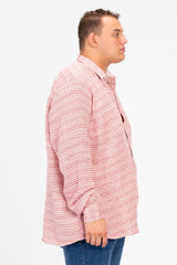 Men's Big Size Shirt With Long Sleeves And Buttons