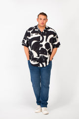 Men's Big Size Summer Short Sleeved Full Print Shirt Made Of Practical And Comfortable Material