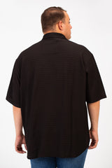 Men's Big Size Half Sleeved Basic Shirt In Comfortable Breathable Fabric
