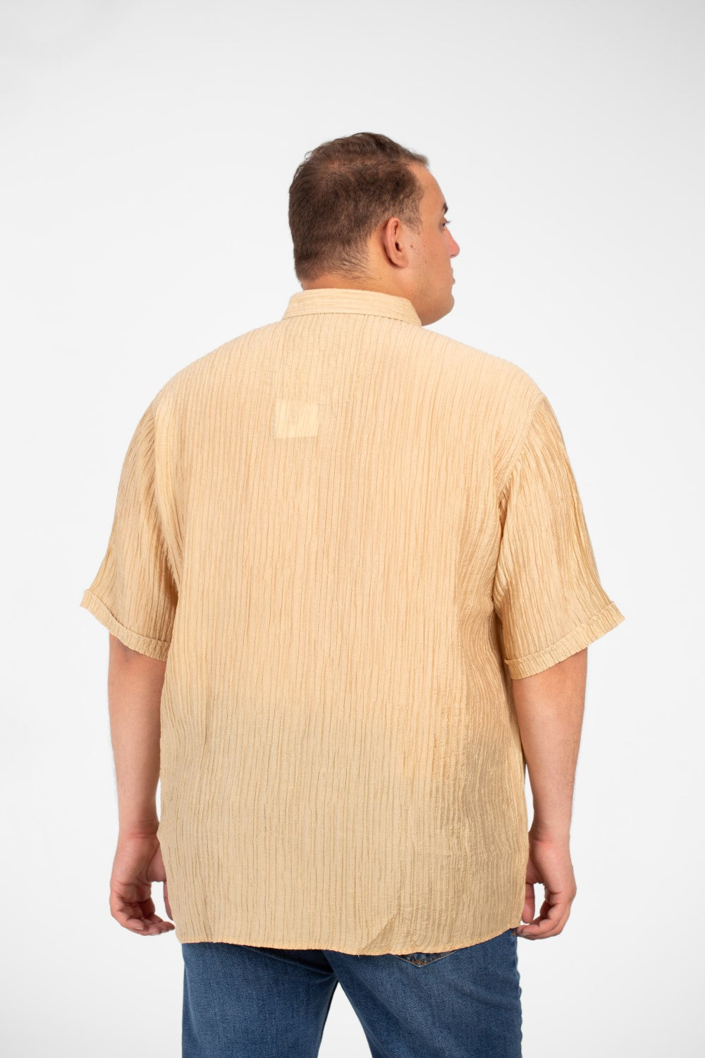 Men's Big Size Short Sleeves Shirt With An Exceptional Design In High Quality Material